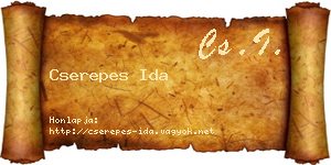 Cserepes Ida névjegykártya